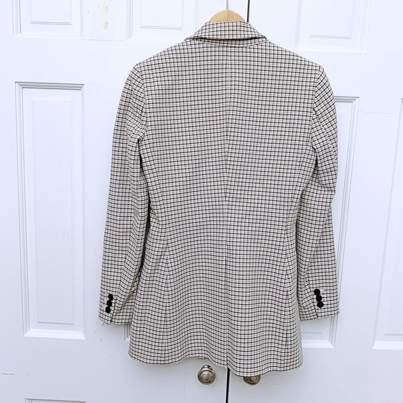 Theory Power Jacket in Checked Nylon - Picture 9 of 11